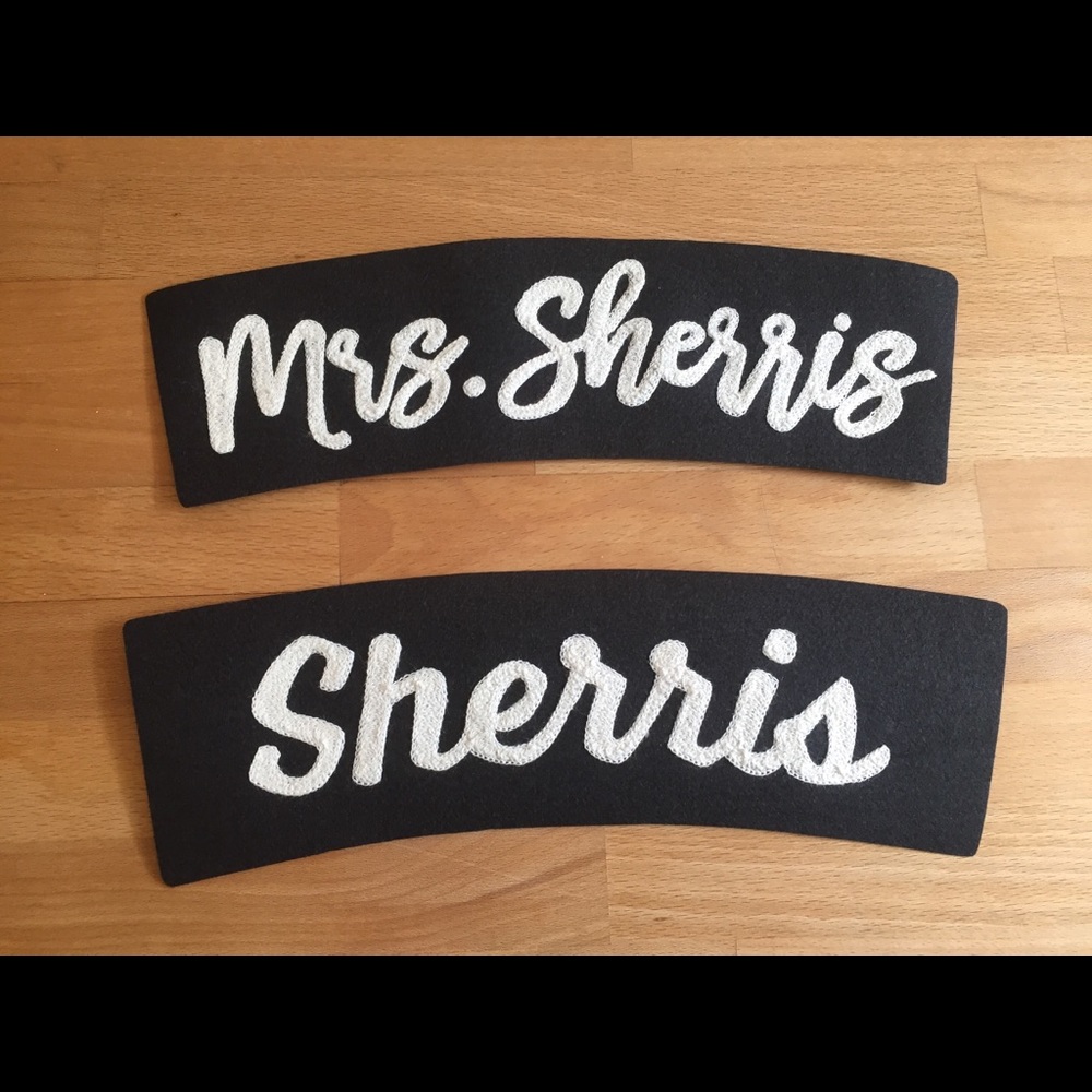 Wedding Bridal Jacket Rockers or Back Patch